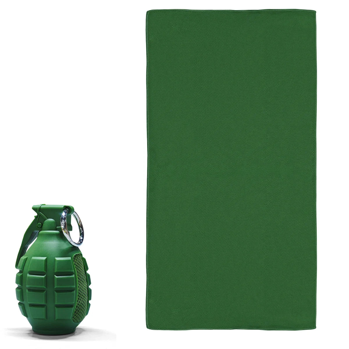 Portable Grenade round Cold Towel Camping Towels Super Absorbent,Quick Dry Ultra Soft Compact Travel Sports Backpack Gym Towel