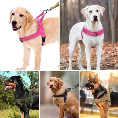 Explosion-Proof Tactical Harness Dog Traction Large Dog Collar Vest Style Golden Retriever Dog Walking Traction Vest