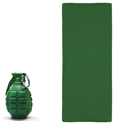 Portable Grenade round Cold Towel Camping Towels Super Absorbent,Quick Dry Ultra Soft Compact Travel Sports Backpack Gym Towel