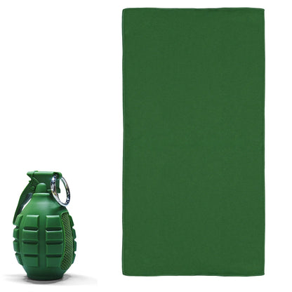 Portable Grenade round Cold Towel Camping Towels Super Absorbent,Quick Dry Ultra Soft Compact Travel Sports Backpack Gym Towel