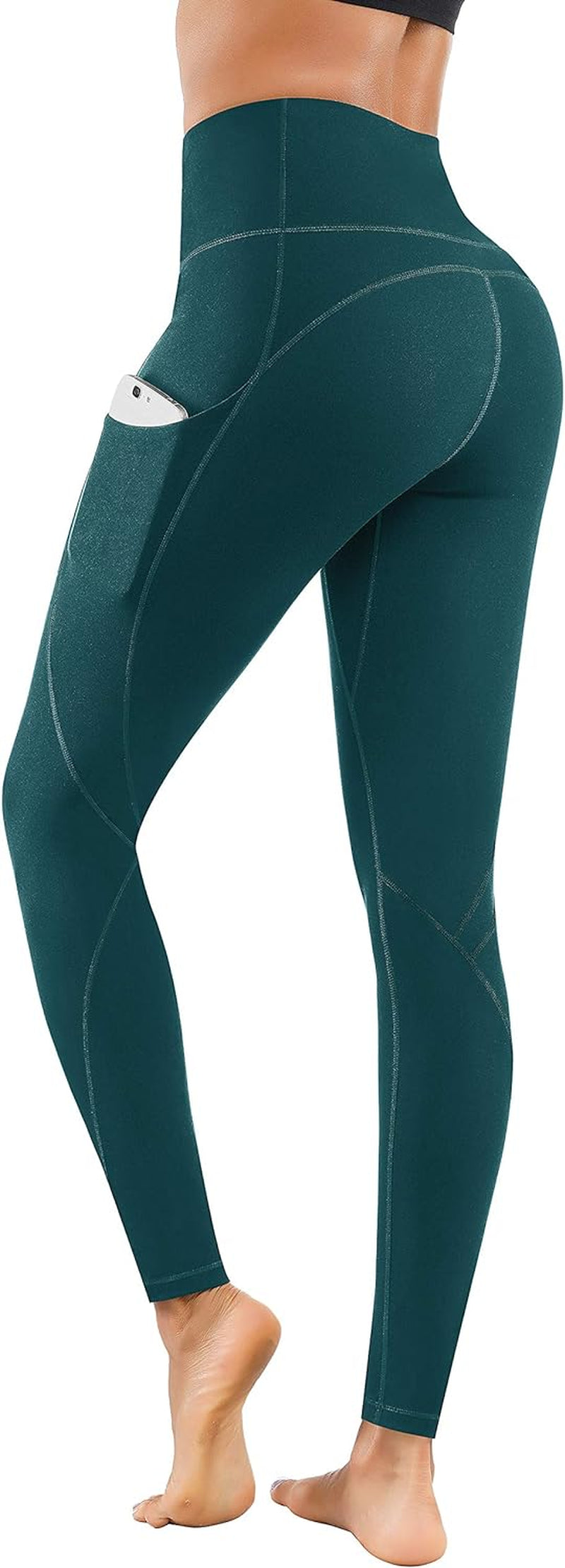 Women High Waist Yoga Pants with Pockets Stretch Soft Leggings | Tummy Control,4 Ways Stretch,Inner Pocket,Daily Wear,Lightweight,Breathable,Self-Cultivation,Casual,Going Out,Gym,Quick-Dry
