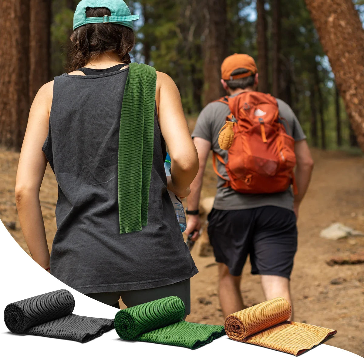 Portable Grenade round Cold Towel Camping Towels Super Absorbent,Quick Dry Ultra Soft Compact Travel Sports Backpack Gym Towel