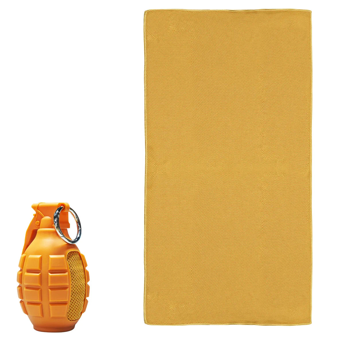 Portable Grenade round Cold Towel Camping Towels Super Absorbent,Quick Dry Ultra Soft Compact Travel Sports Backpack Gym Towel