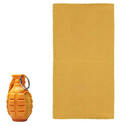 Portable Grenade round Cold Towel Camping Towels Super Absorbent,Quick Dry Ultra Soft Compact Travel Sports Backpack Gym Towel