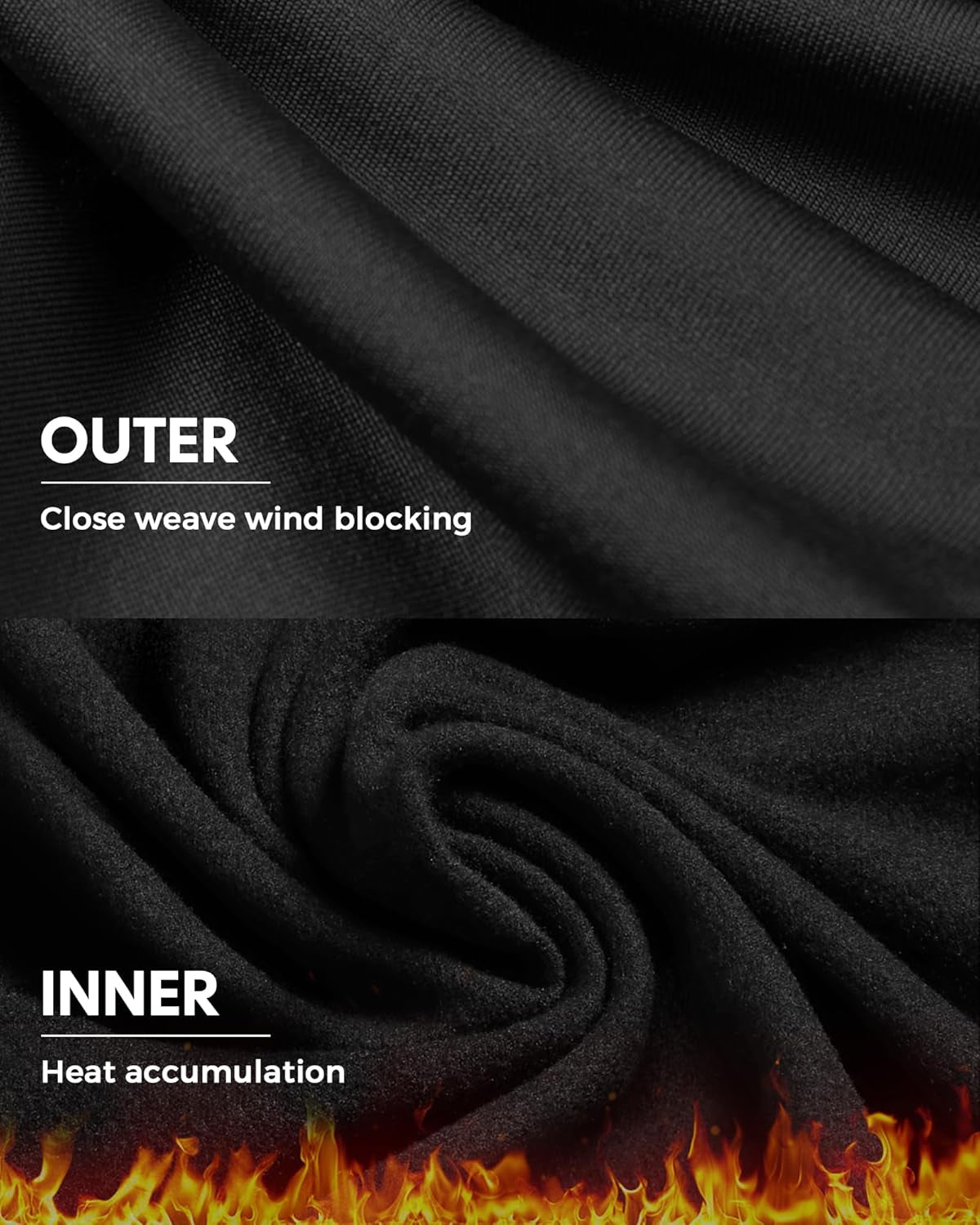 Thermal Underwear for Men Long Johns Base Layer Winter Set | Fleece Lined Bottom and Top, Soft and Warm, Moisture-Wicking. Ideal for Extreme Cold Weather, Hunting, Skiing